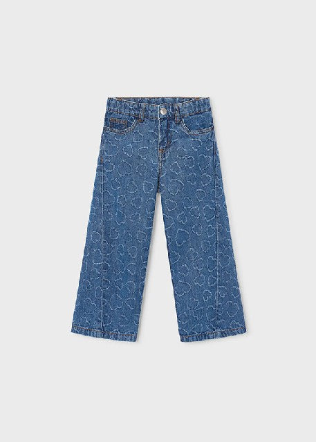 Pantalon largo denim fluido   Corazon