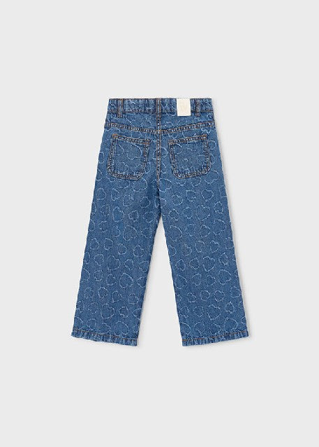 Pantalon largo denim fluido   Corazon