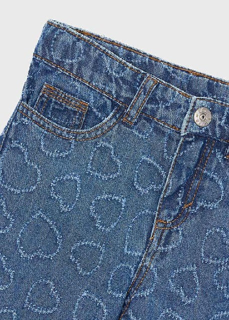 Pantalon largo denim fluido   Corazon