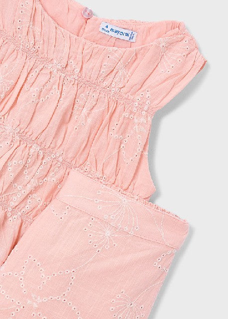 Conj. pantalon largo bordado  Blossom