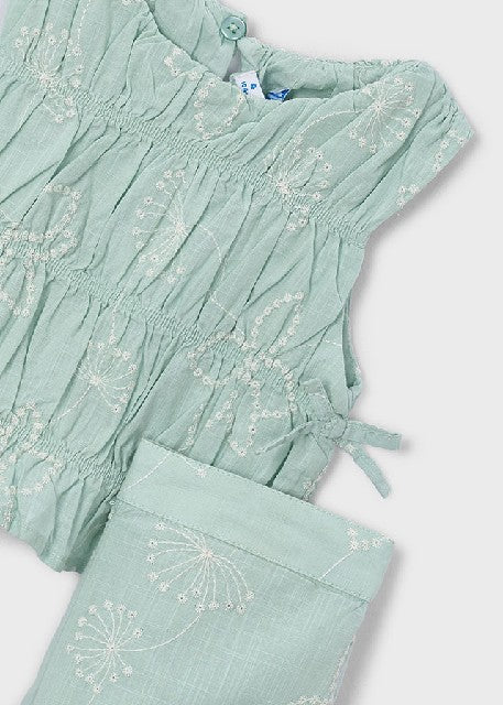 Conj. pantalon largo bordado  Lago