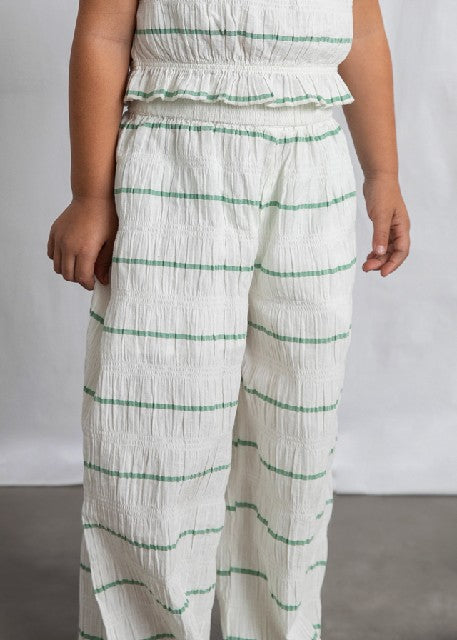 Conj. pantalon largo rayas    Crd-menta