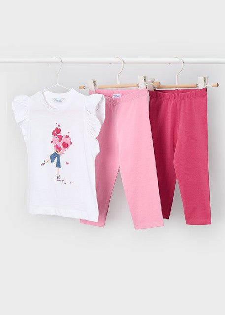 Conj. leggings 2 pantalones   Petalo