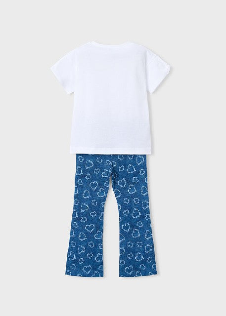 Conj. leggings flare          Corazon