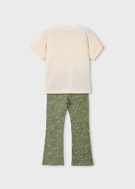 Conj. leggings flare          Flor