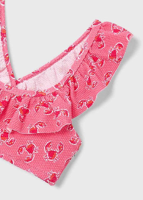 Bikini estructura estampado   Geranio