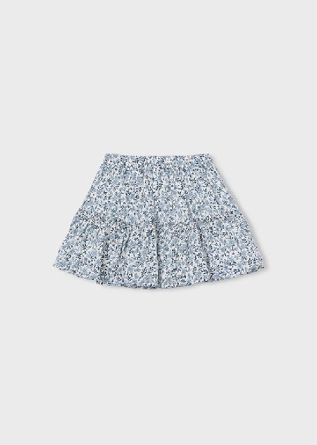 Falda dobby estampada         Celeste