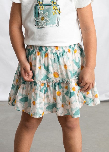 Falda dobby estampada         Lago