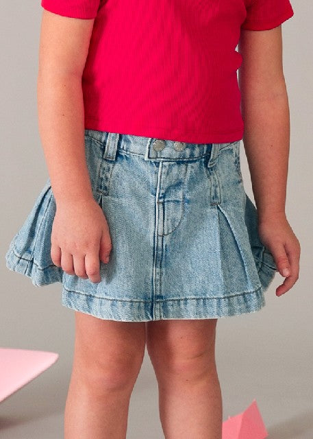 Falda denim fluido            Claro