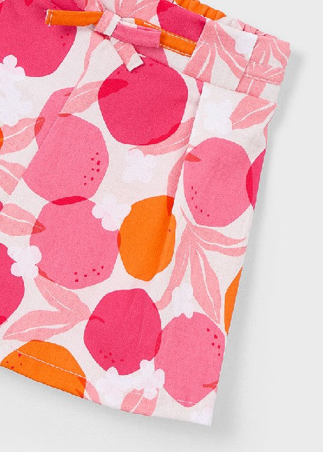 Falda pantalon estampada      Clavel