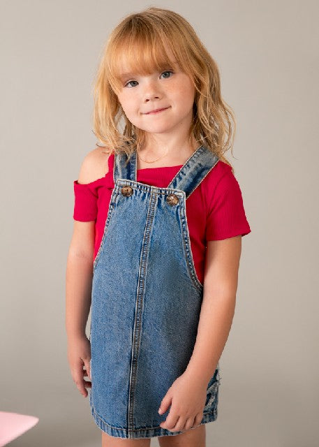 Falda peto denim fluido       Medio