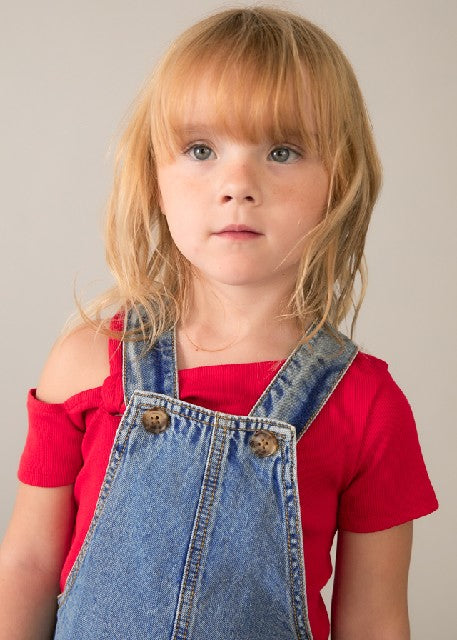 Falda peto denim fluido       Medio