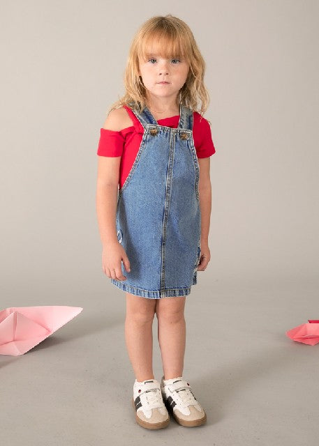 Falda peto denim fluido       Medio