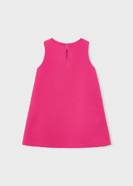 Vestido crepe flores          Clavel