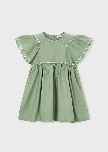 Vestido bordado               Musgo