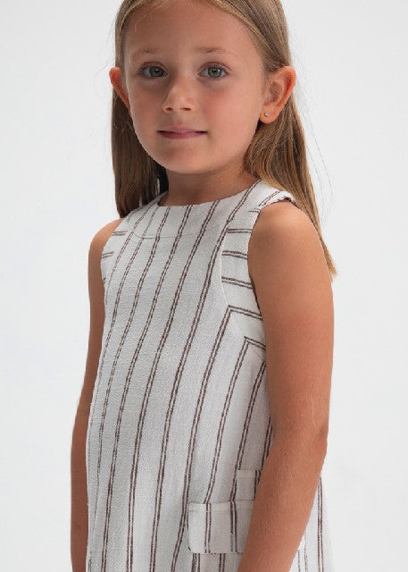 Vestido rayas                 Beige