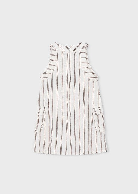 Vestido rayas                 Beige