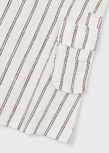 Vestido rayas                 Beige