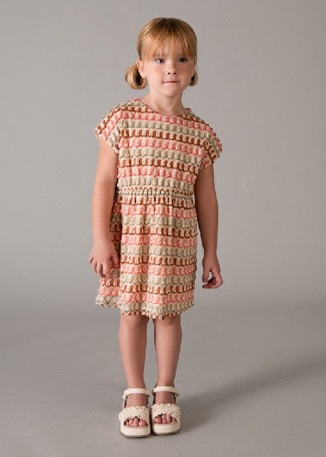 Vestido punto fantasia        Mandarina