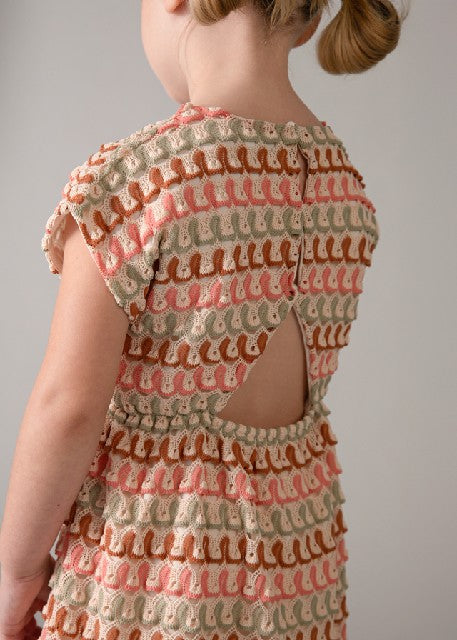 Vestido punto fantasia        Mandarina