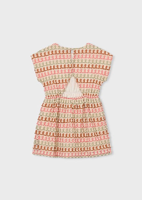 Vestido punto fantasia        Mandarina