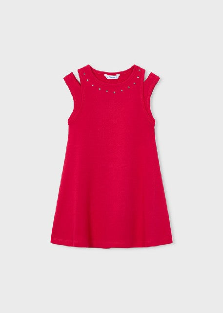 Vestido cut out tachuelas     Persimon