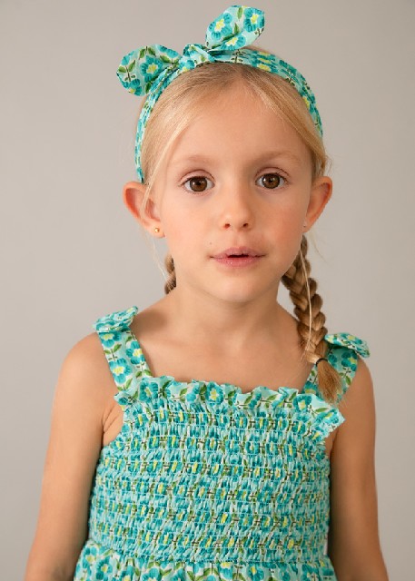 Vestido estampado banda       Oceano
