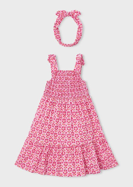 Vestido estampado banda       Geranio