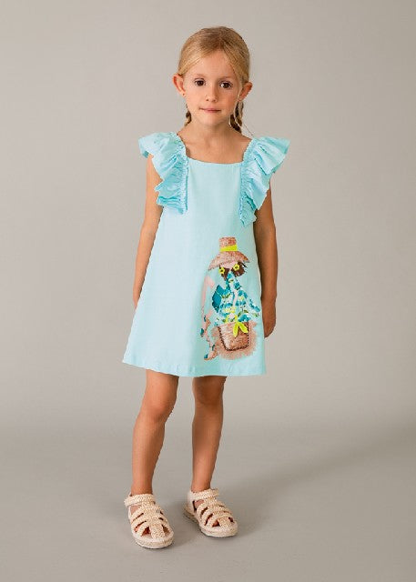 Vestido punto volantes        Oceano