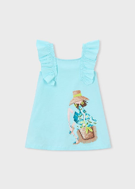 Vestido punto volantes        Oceano