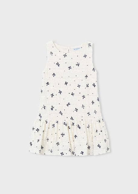 Vestido punto fantasia        Crudo