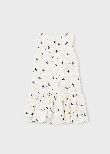 Vestido punto fantasia        Crudo