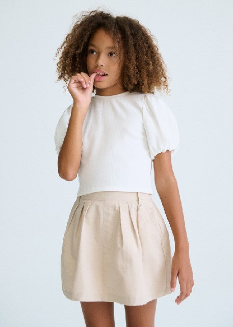 Camiseta m/c canale combinada Crudo