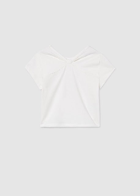 Camiseta m/c lentejuelas      Crudo