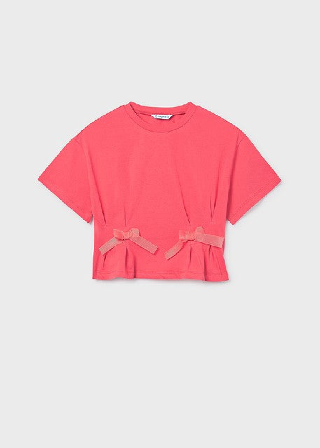 Camiseta m/c lazos            Coral