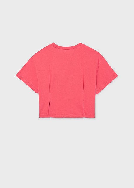 Camiseta m/c lazos            Coral