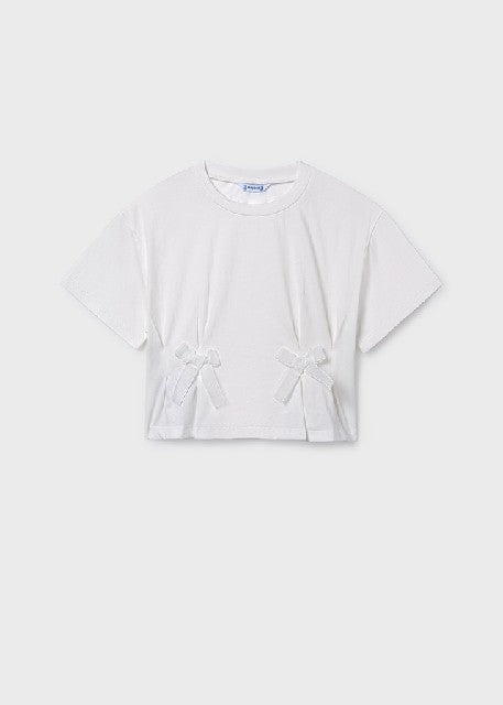 Camiseta m/c lazos            Crudo