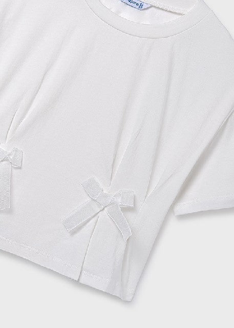 Camiseta m/c lazos            Crudo