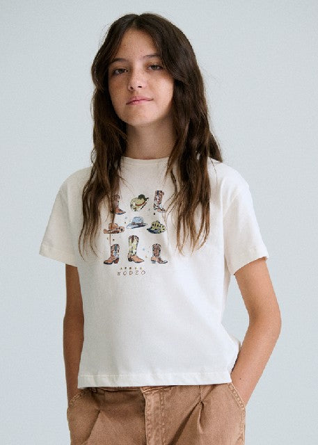 Camiseta m/c grafica          Hueso