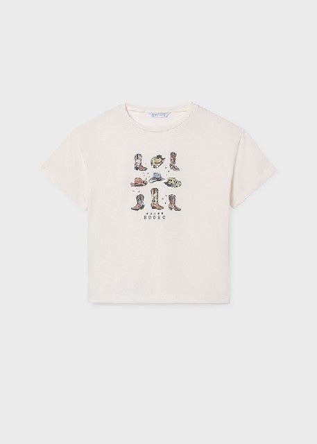 Camiseta m/c grafica          Hueso