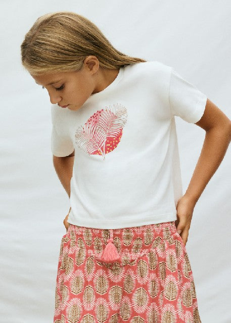 Camiseta m/c grafica          Crudo