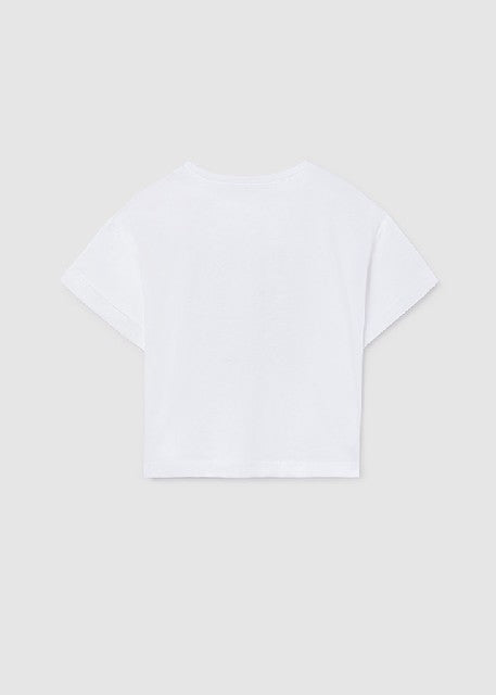 Camiseta m/c grafica          Blanco