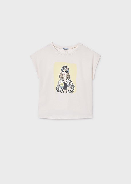 Camiseta m/c grafica          Hueso