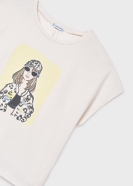 Camiseta m/c grafica          Hueso