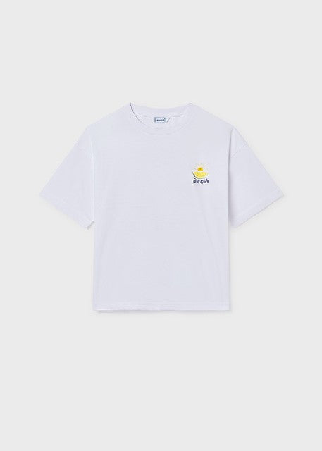 Camiseta m/c grafica          Blanco