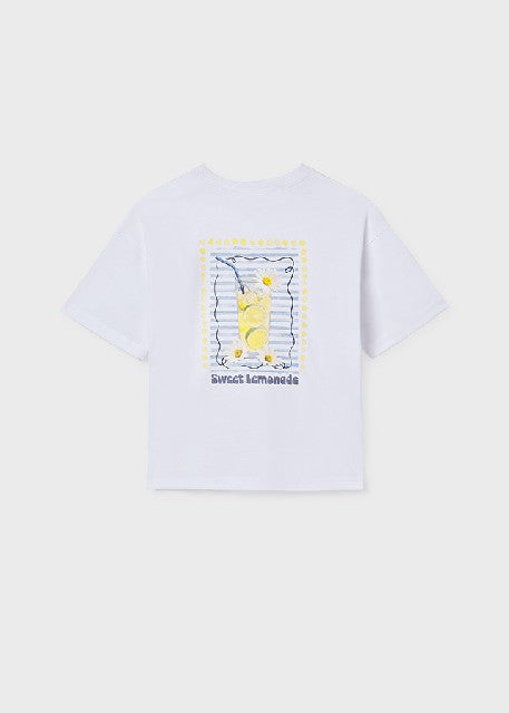 Camiseta m/c grafica          Blanco