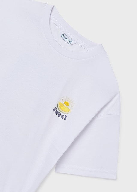 Camiseta m/c grafica          Blanco