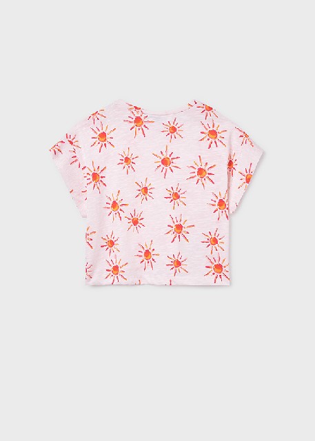 Camiseta m/c estampada        Salmon