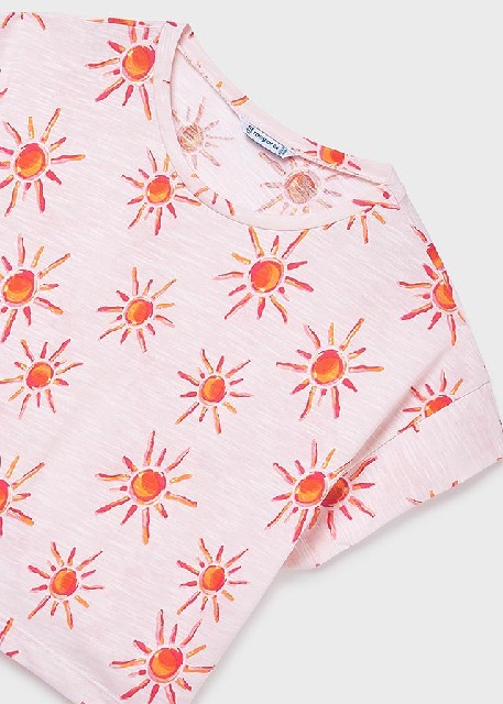 Camiseta m/c estampada        Salmon