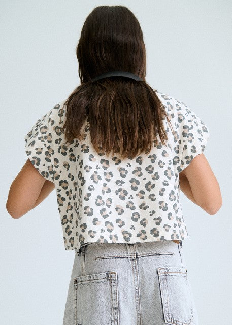 Camiseta m/c estampada        Hueso